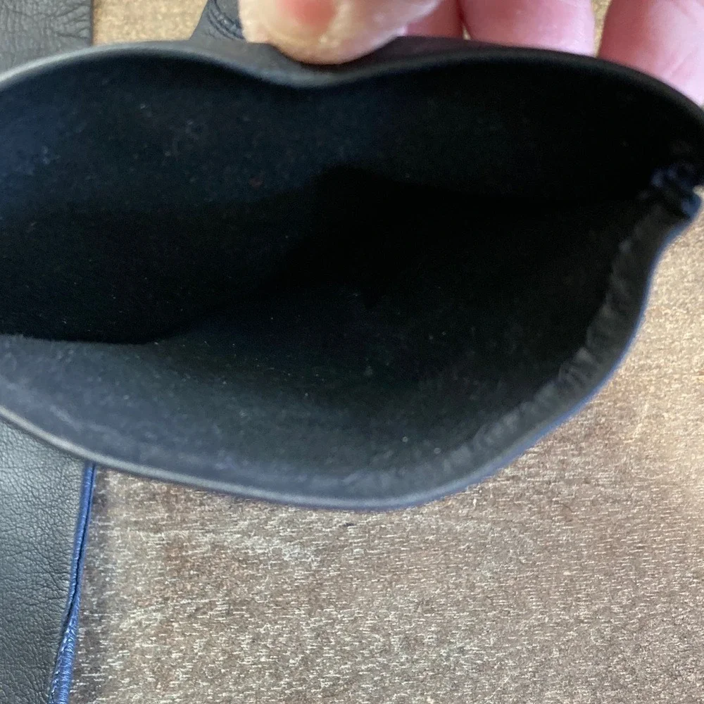 VTG‎ Elegant Black Kid Leather 12.5